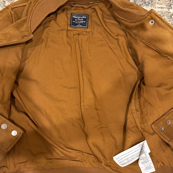 Abercrombie & Fitch Faux Suede Bomber Jacket - Picture 6 of 6